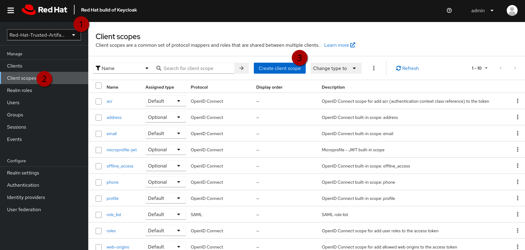 keycloak client scopes