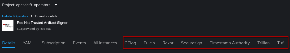 tas operator components