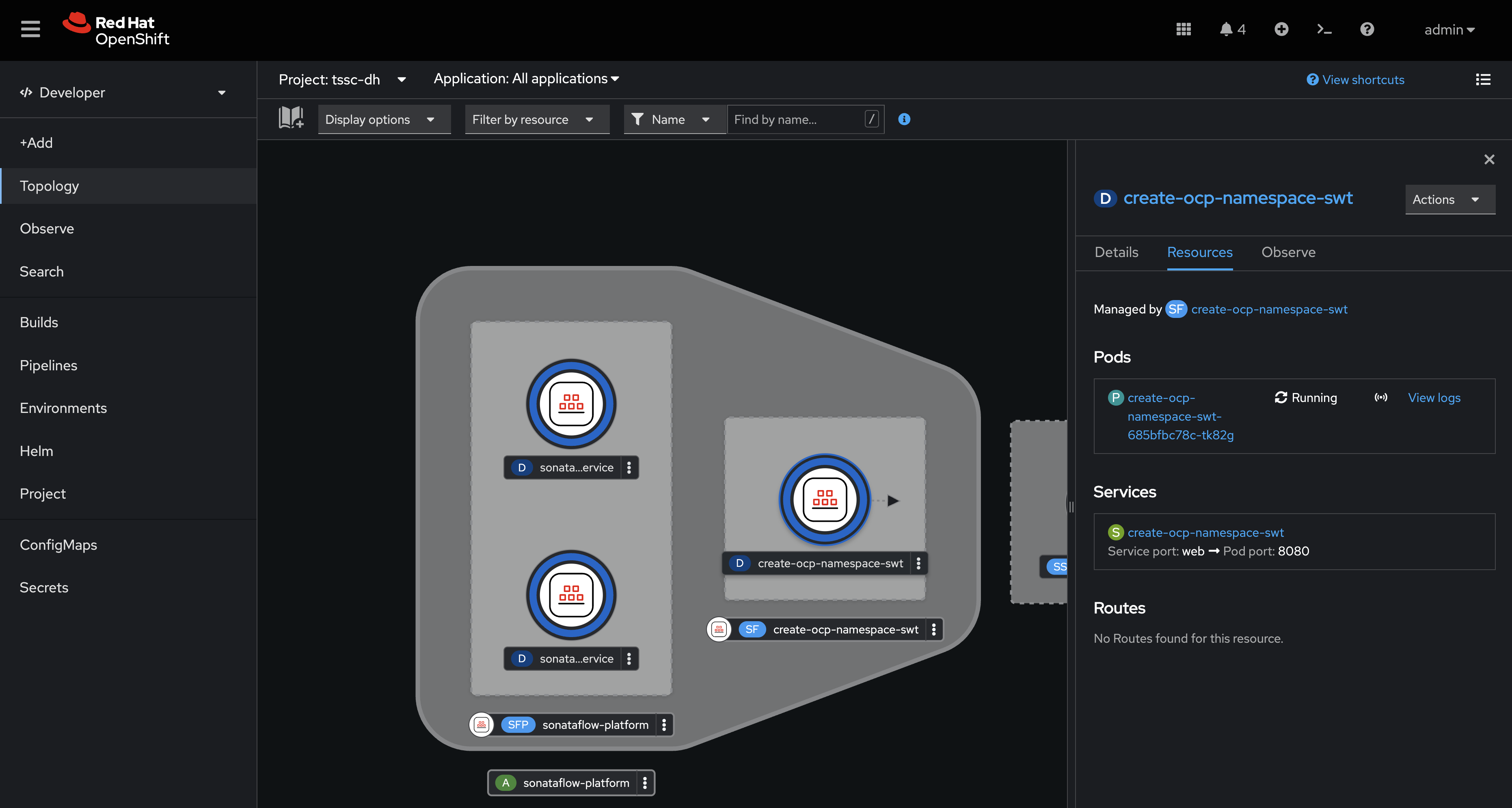 orchestrator workflow ns deployed