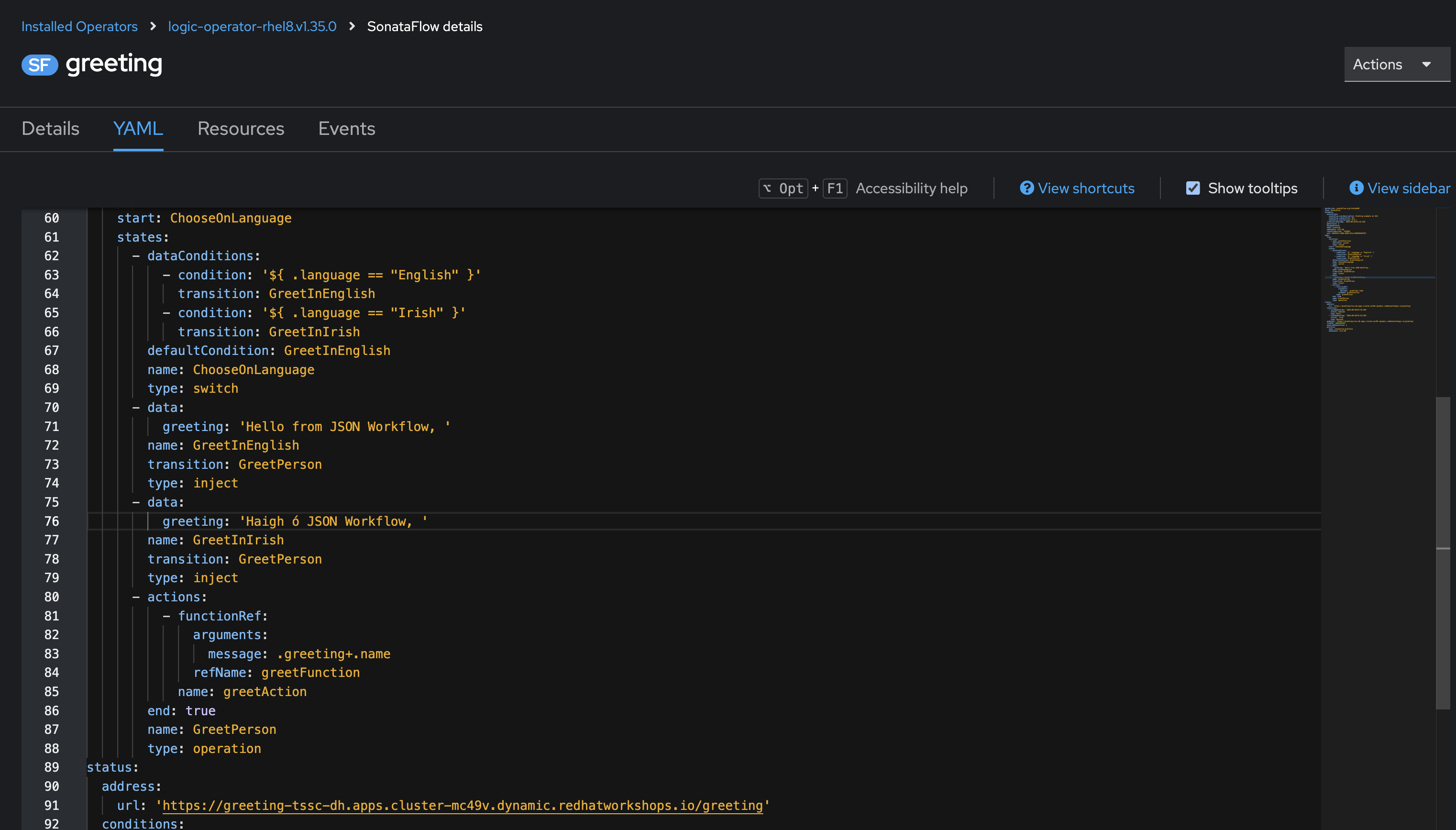 quarkus devui edit workflow