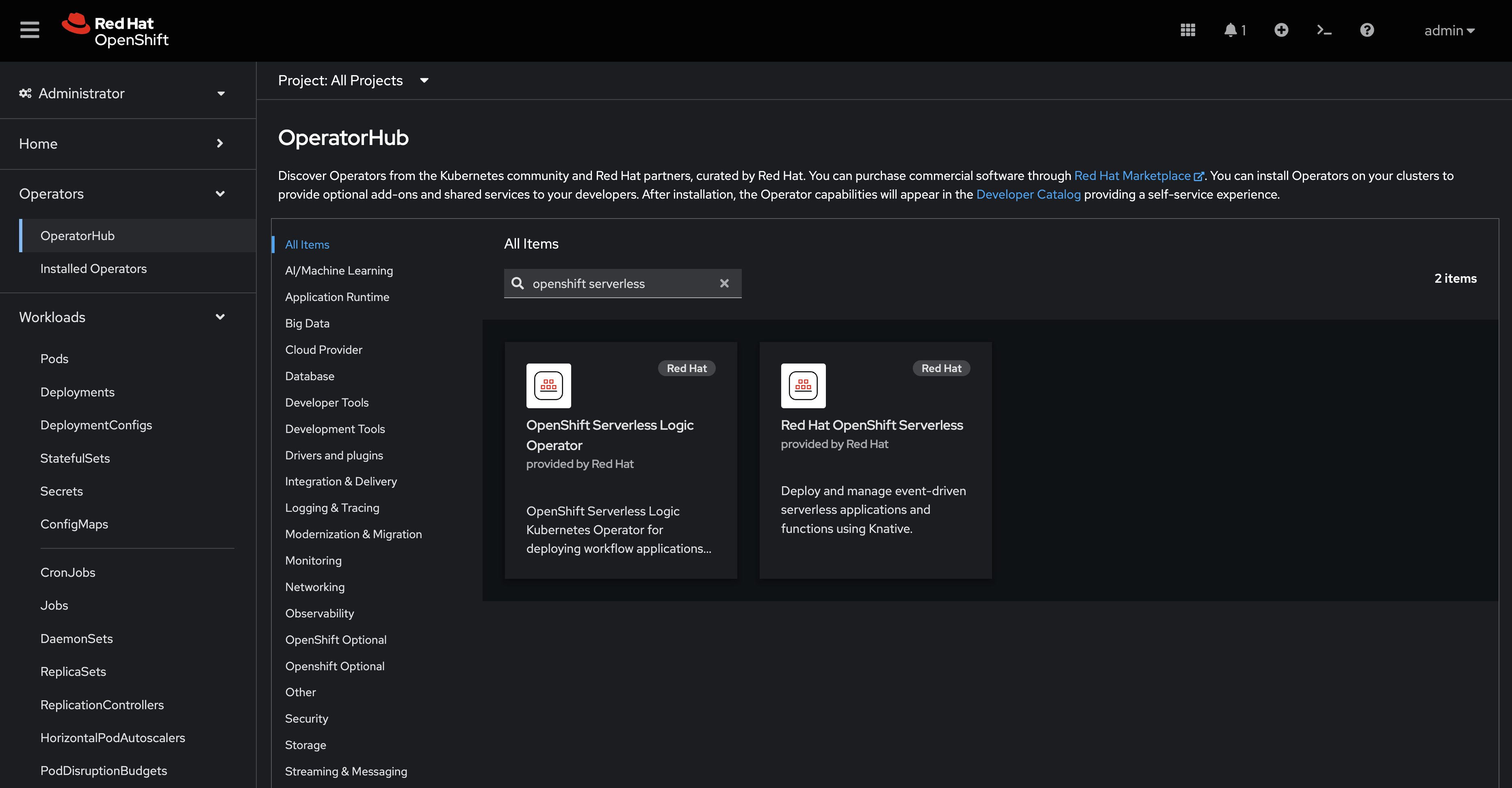 serverless operators