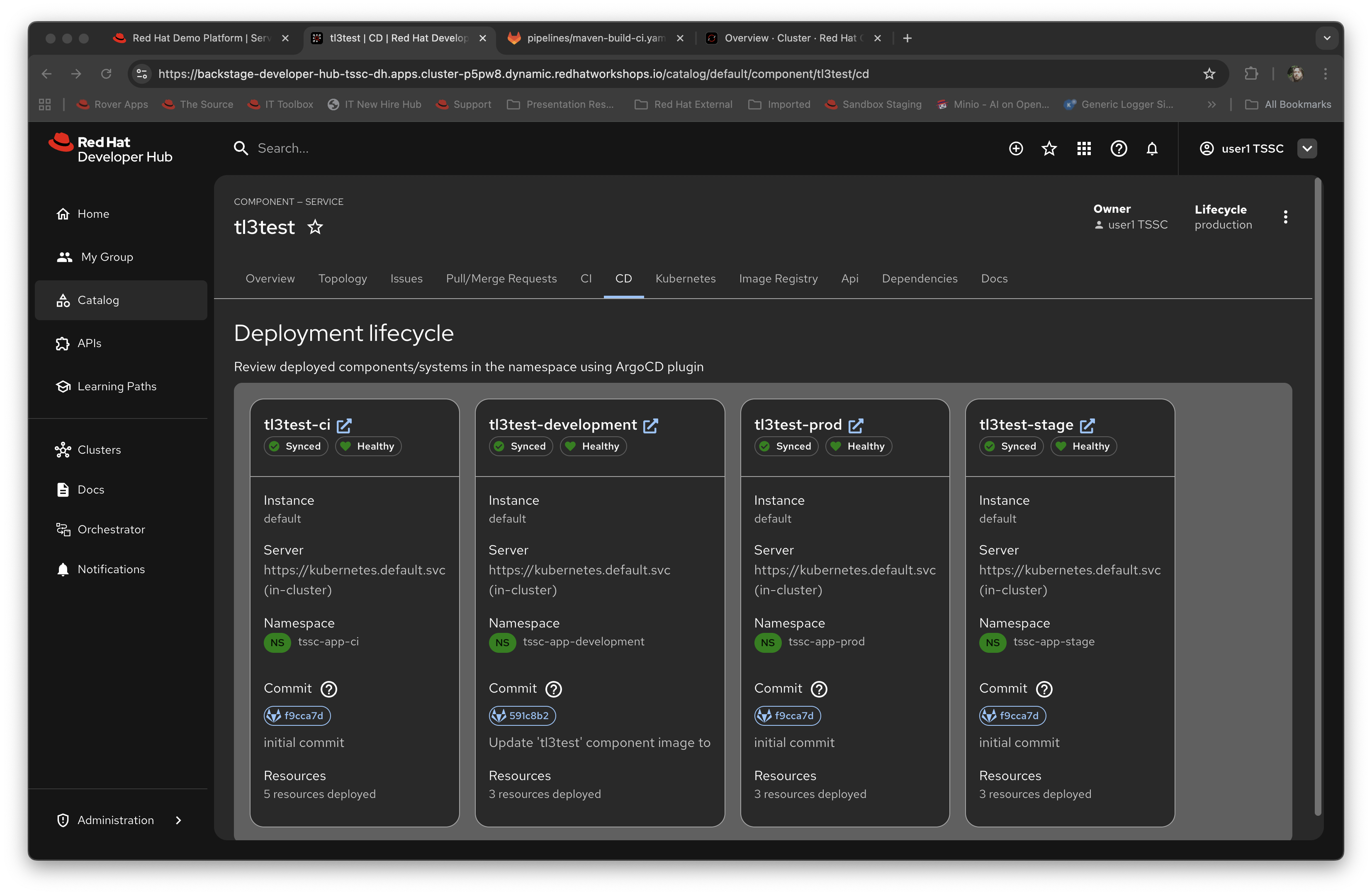 Examining the CD plugin