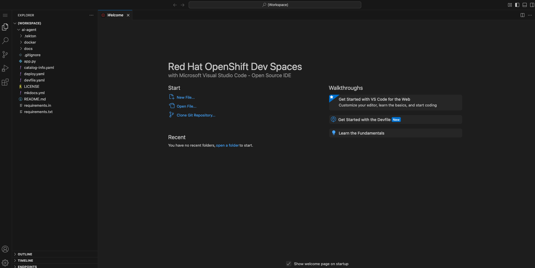 rhdh devspaces welcome