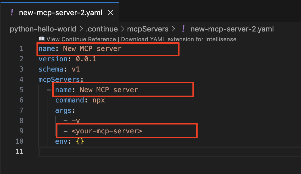 mcp server config new