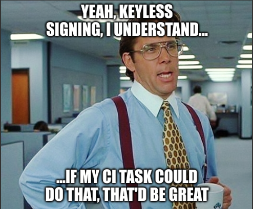 keyless signing meme