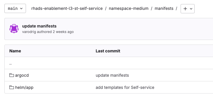 Project Manifests