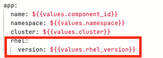 vm valuesfile changes
