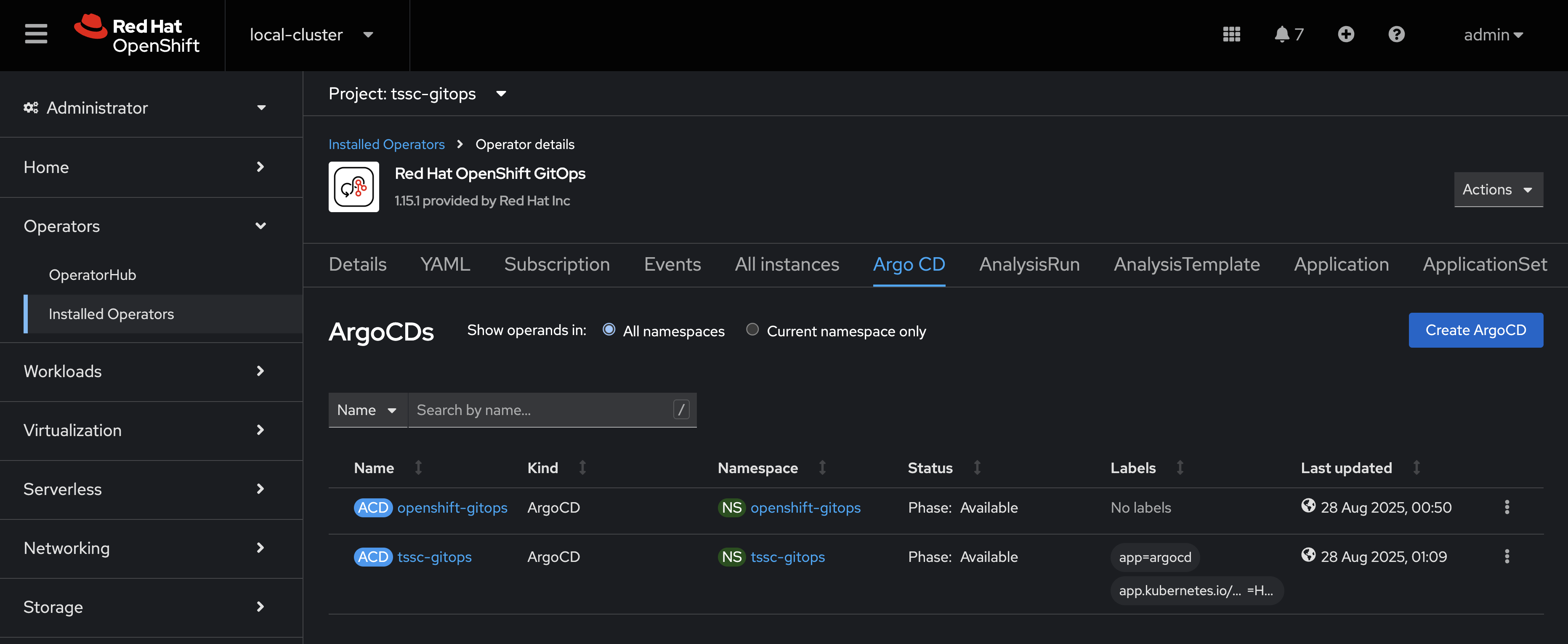 argocd operator
