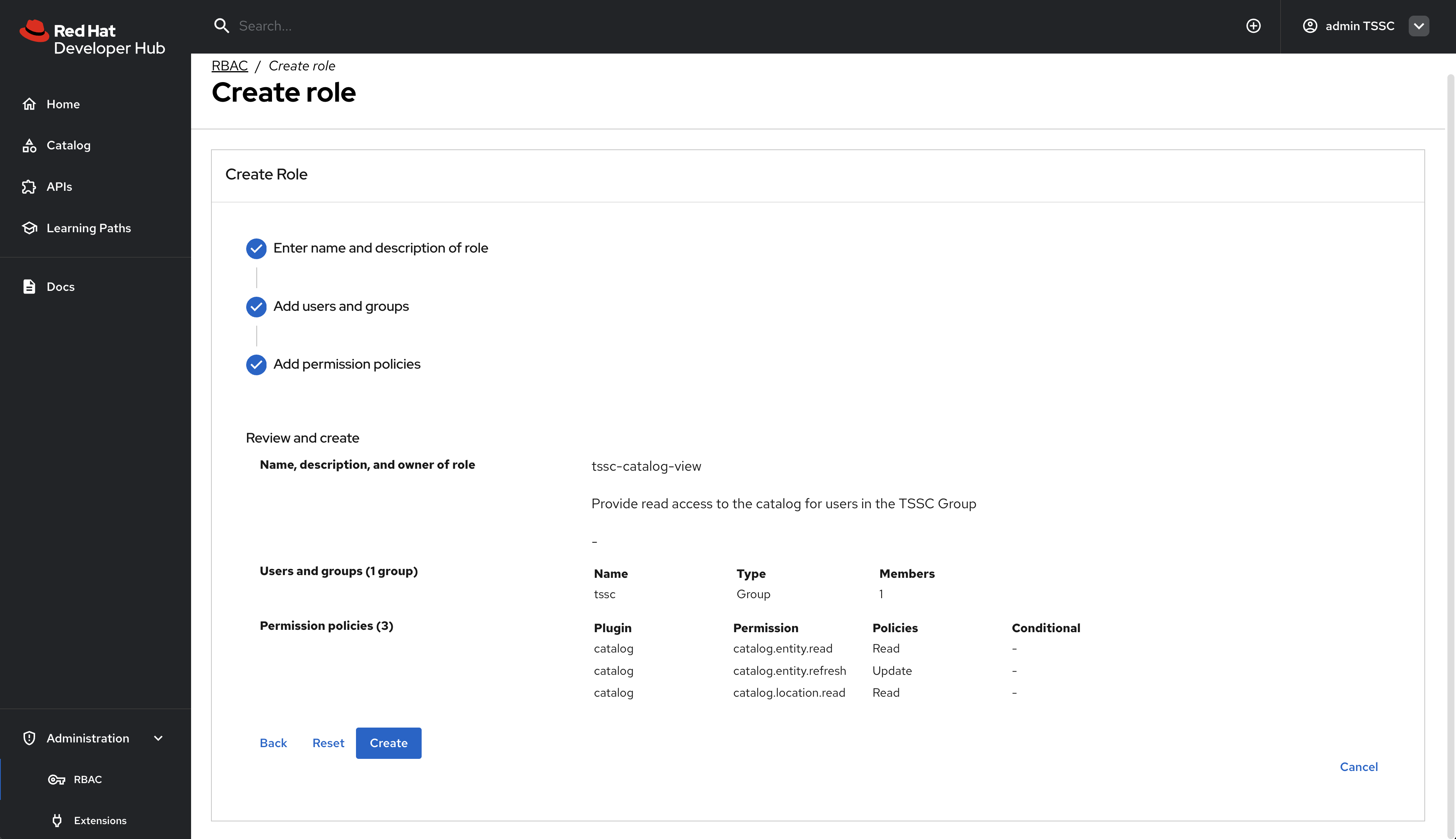 security rbac policy review
