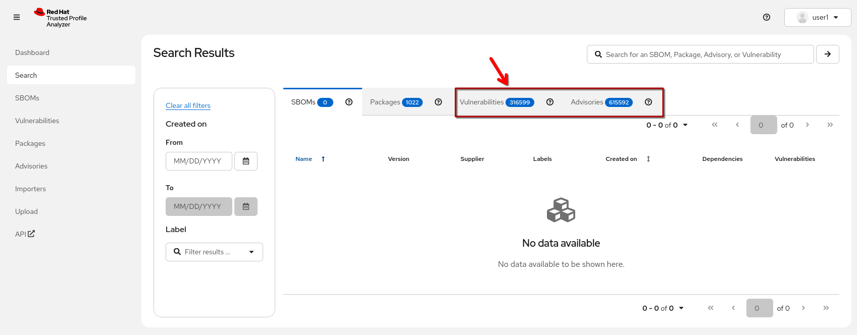 tpa search results view